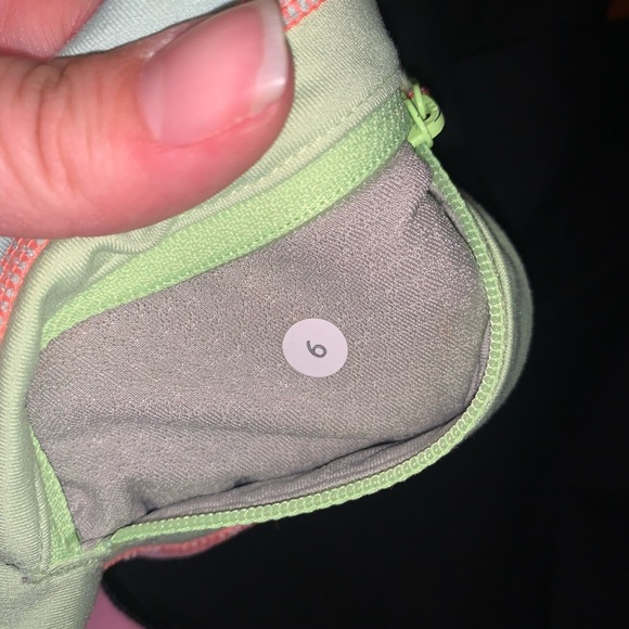 Lululemon Inspire Crop Neon Colorblock Black Athletic Yoga Pants Leggings 6 Y2K - Picture 5 of 9